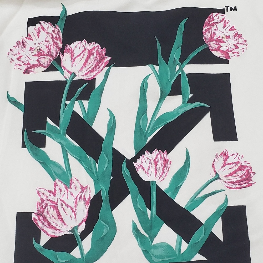 Off White Floral hoodie
